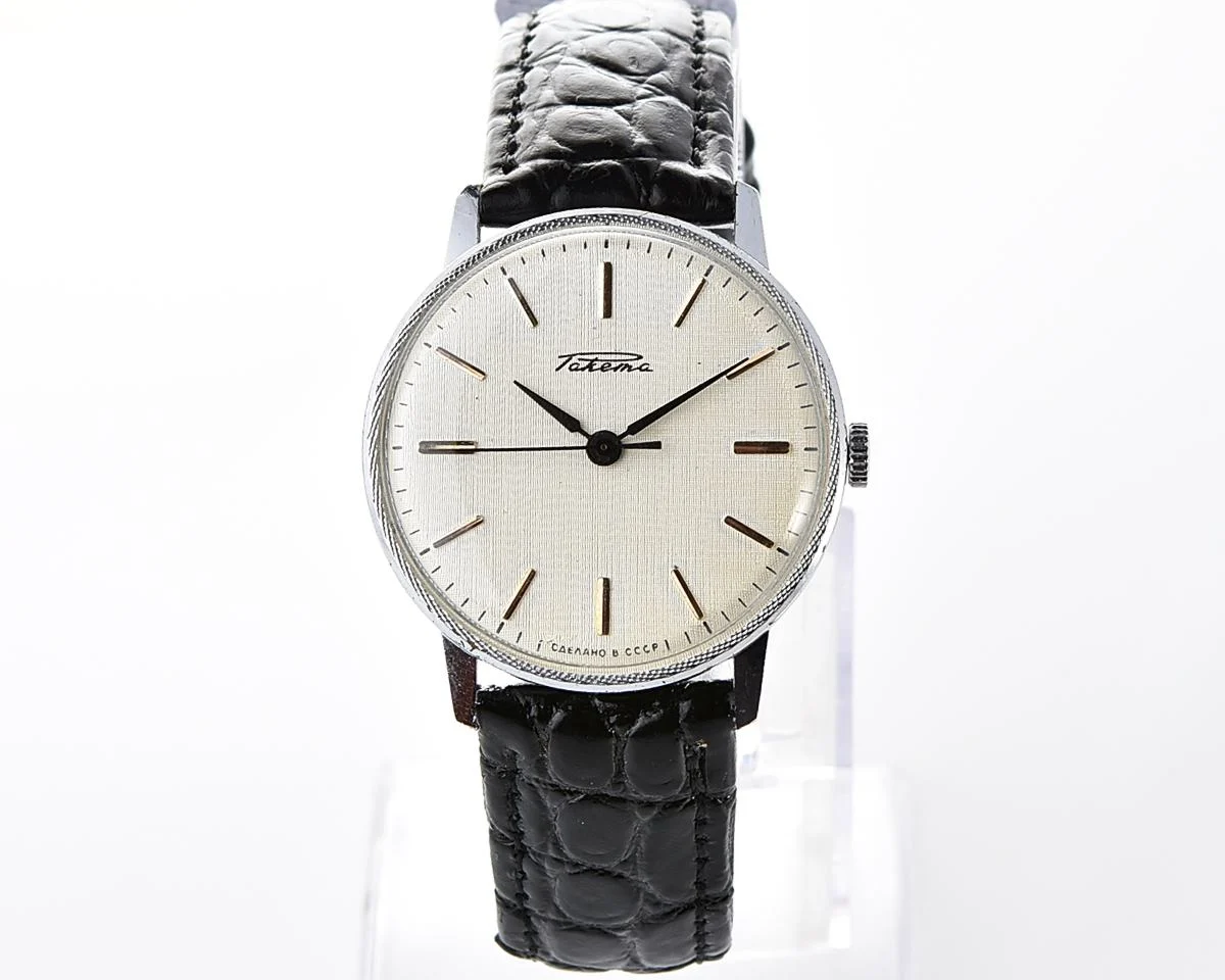 Soviet Raketa elegant vintage mechanical wristwatch
