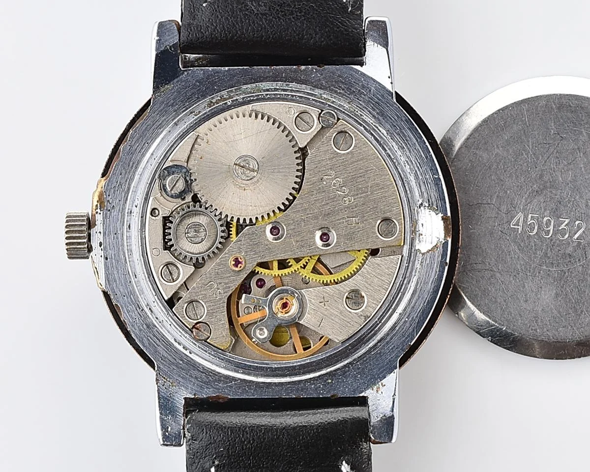 Raketa vintage mechanical wristwatch with double calendar