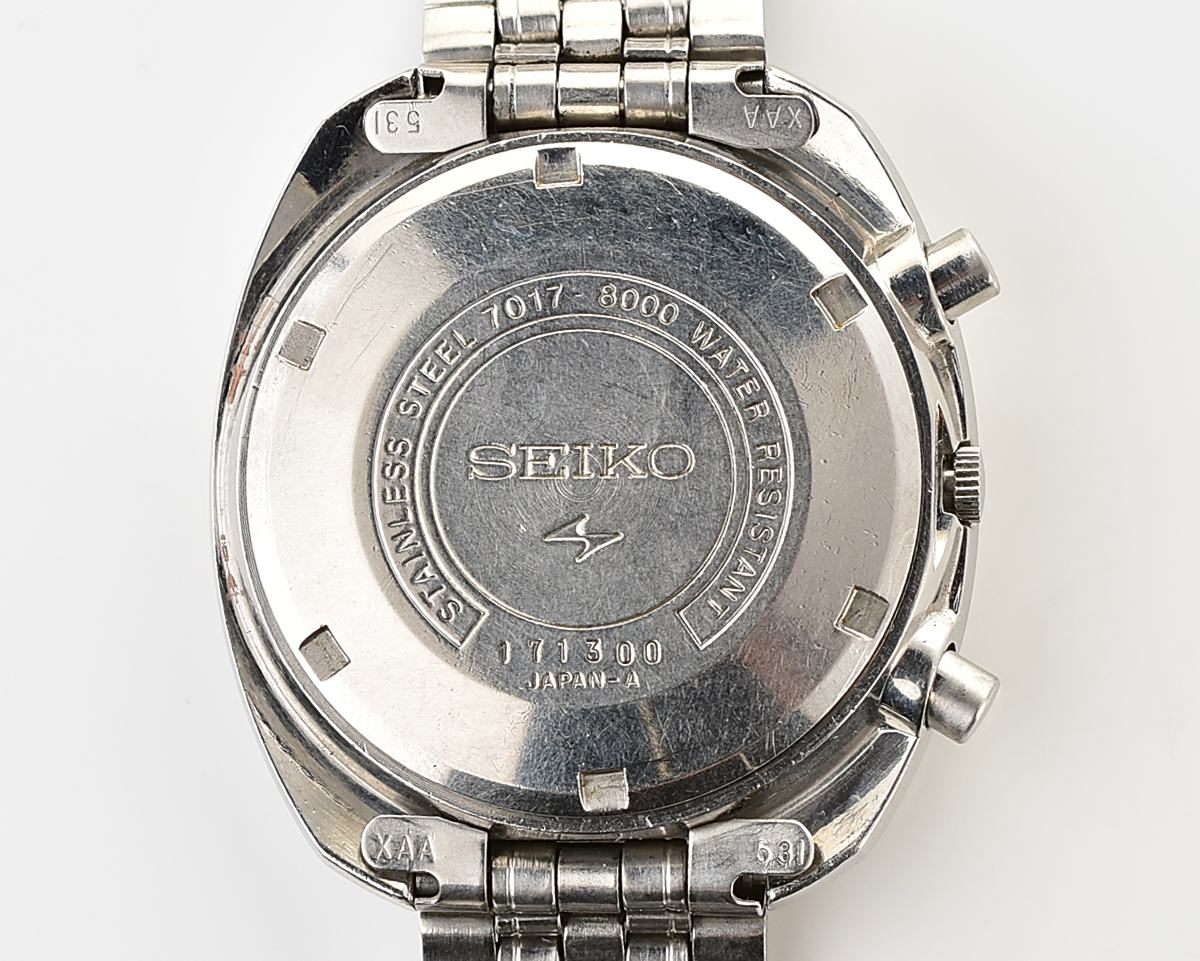 Seiko 5 Sports Speed-Timer "Pulsimeter" Ref. 7017-8000 from July 1971