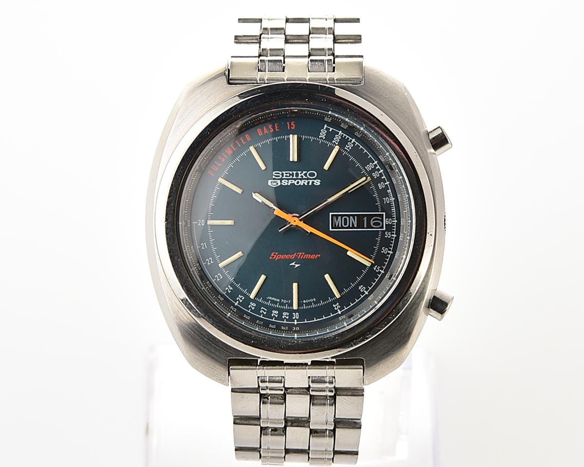 Seiko 5 Sports Speed-Timer "Pulsimeter" Ref. 7017-8000 from July 1971