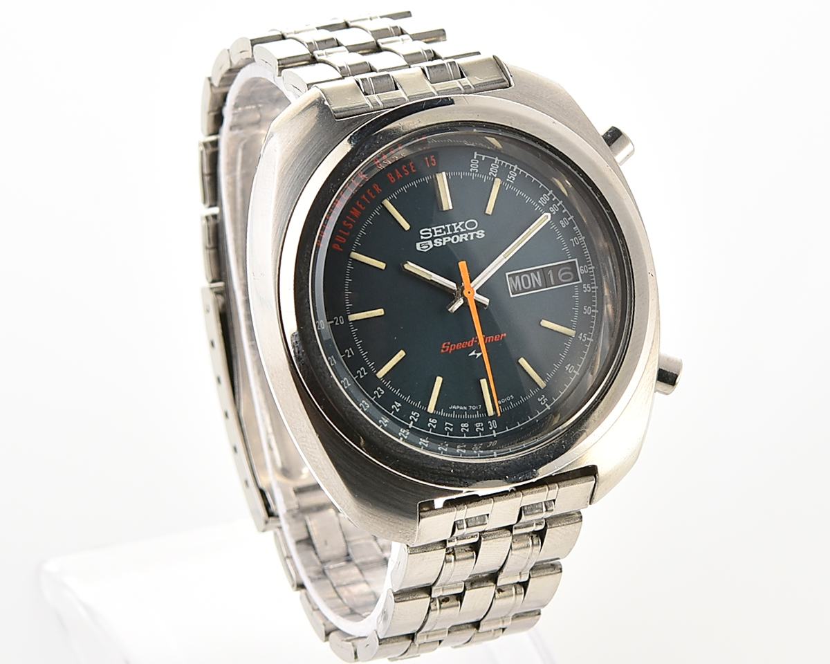 Seiko 5 Sports Speed-Timer "Pulsimeter" Ref. 7017-8000 from July 1971