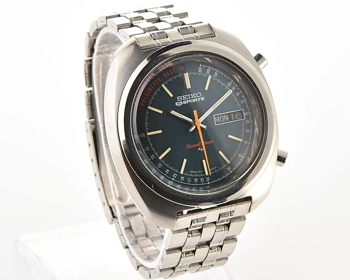 Seiko 5 Sports Speed-Timer "Pulsimeter" Ref. 7017-8000 from July 1971