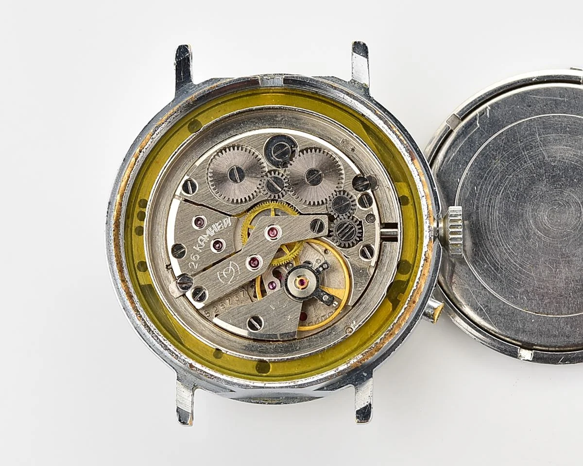 Slava Baikonur mechanical watch with Mir space station