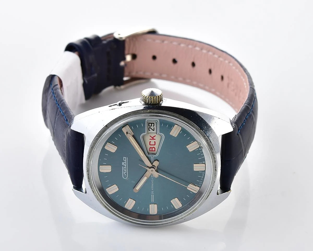 Slava vintage Soviet mechanical wristwatch
