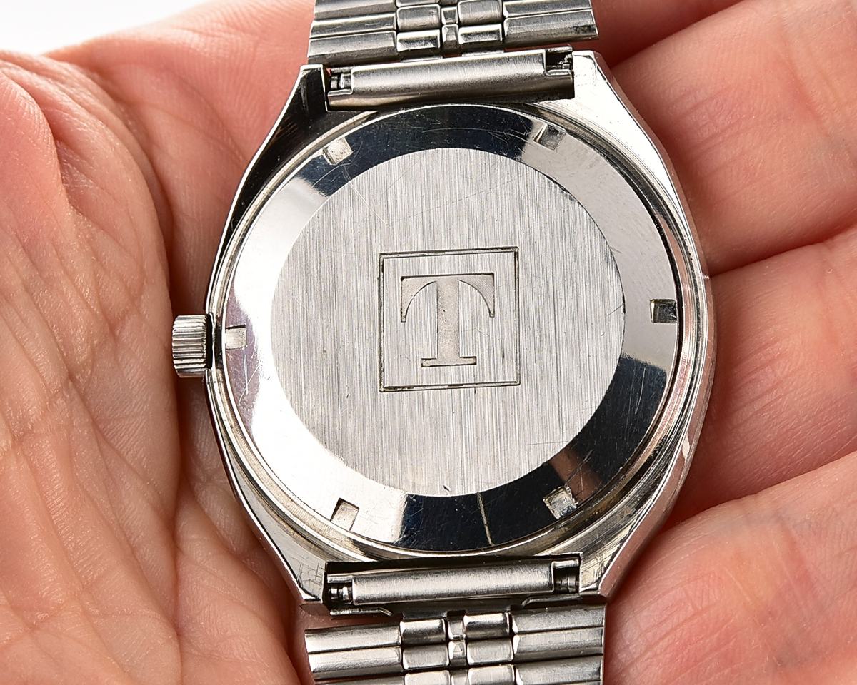 Tissot Automatic Day-Date 'TV screen' with automatic self winding movement from the mid-1970s