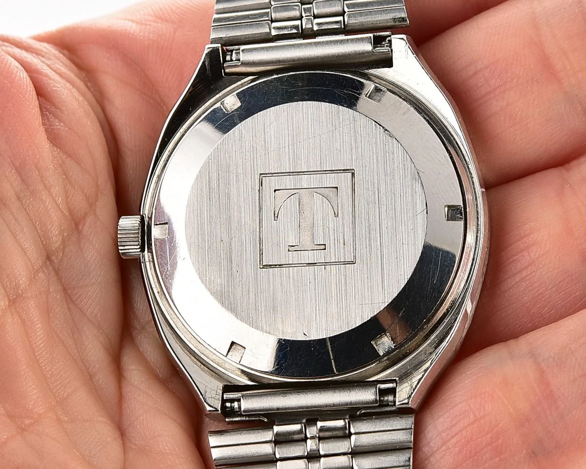Tissot Automatic Day-Date 'TV screen' with automatic self winding movement from the mid-1970s