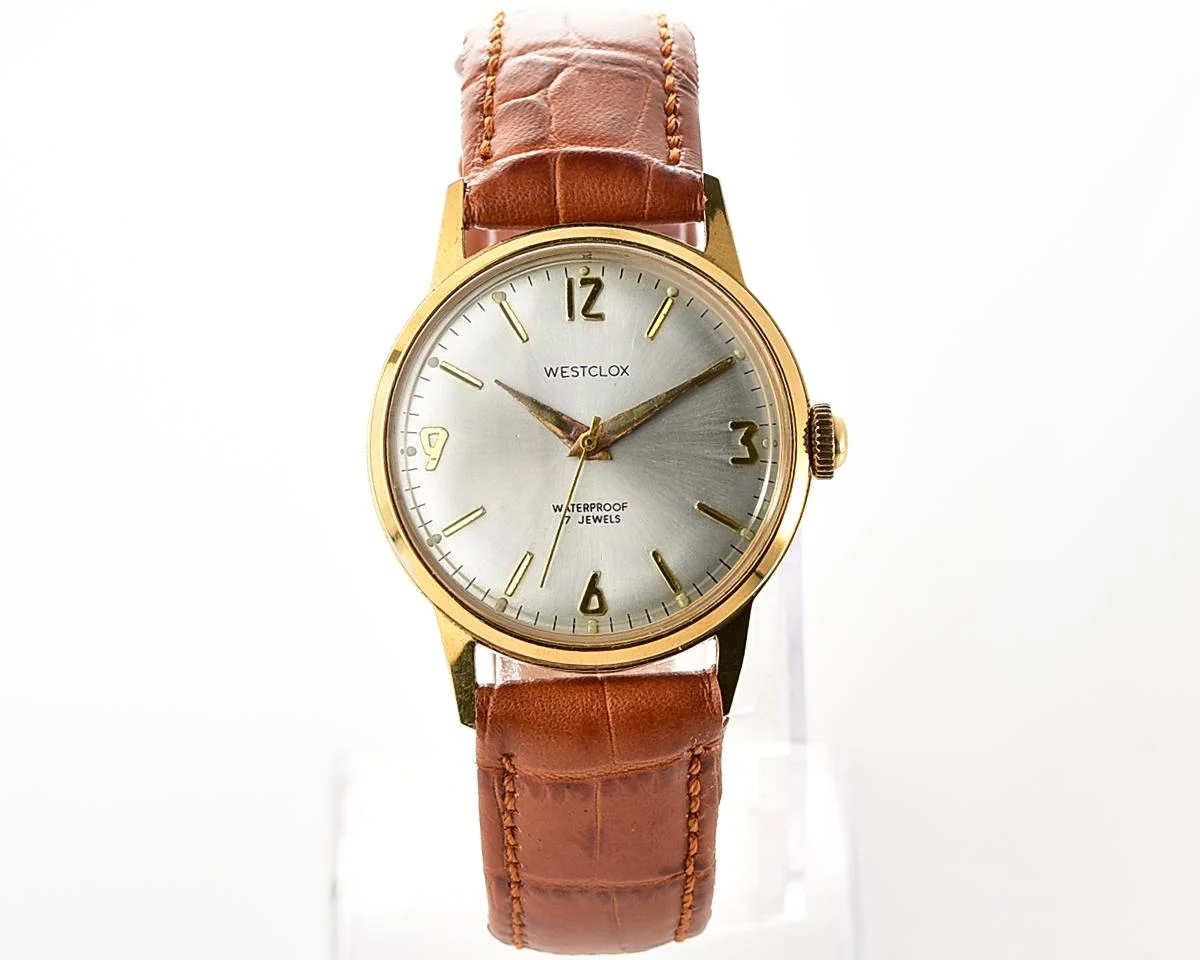 Vintage Westclox – Gold-Plated Silver Sunburst 17 Jewels from the 1960s