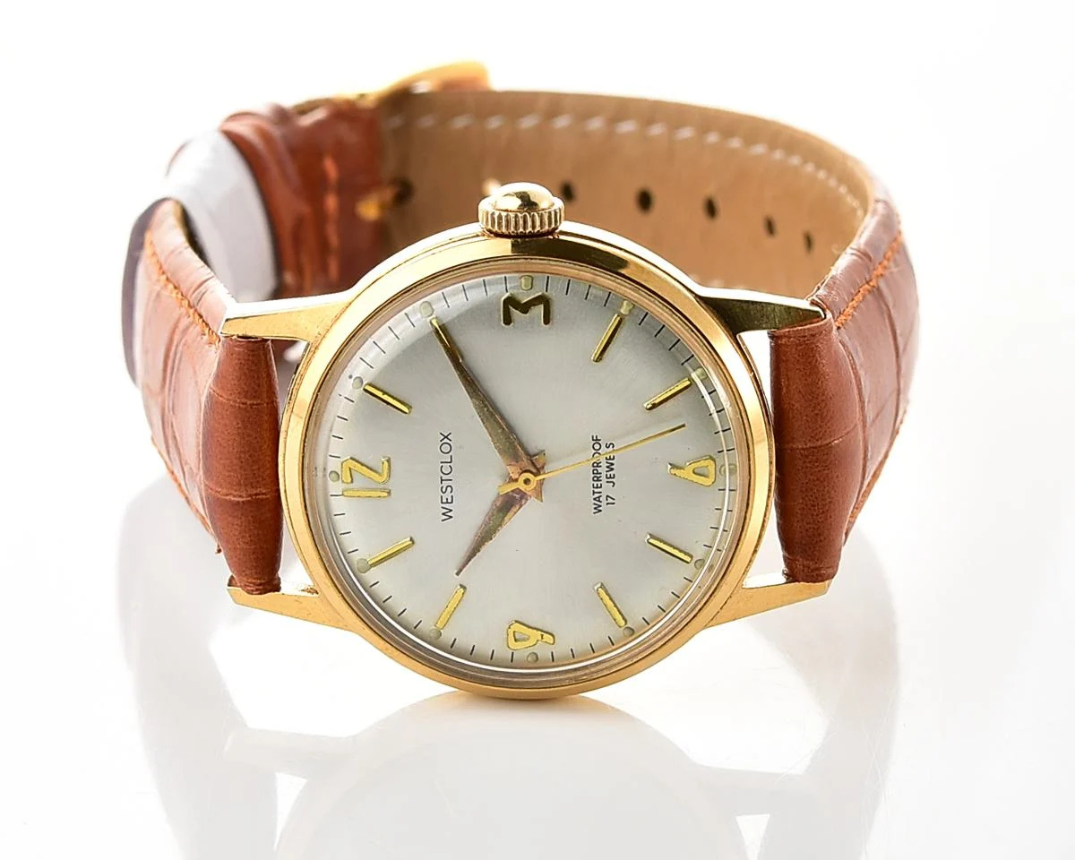 Vintage Westclox – Gold-Plated Silver Sunburst 17 Jewels from the 1960s
