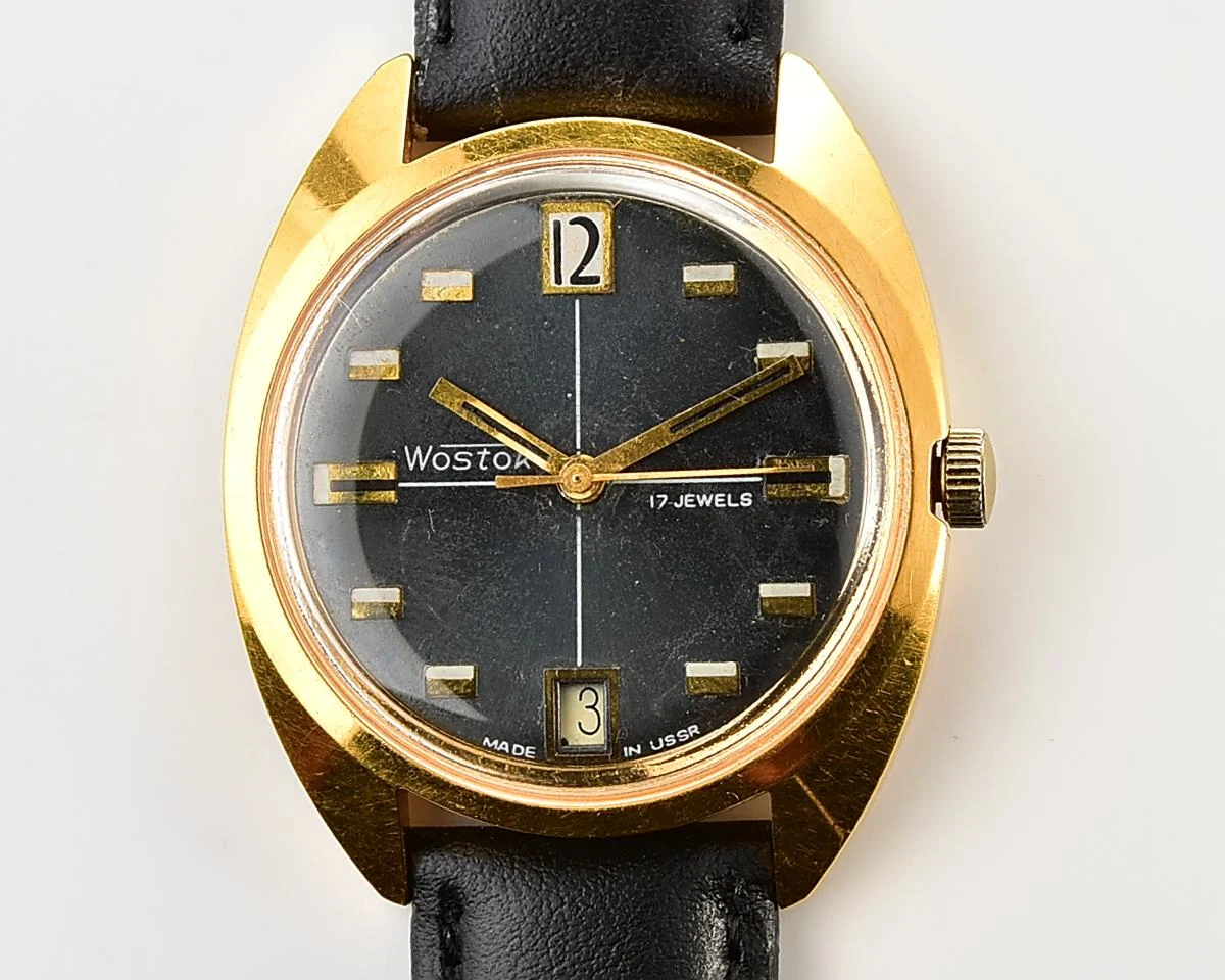 Soviet Wostok (Vostok) mechanical gold-plated wristwatch