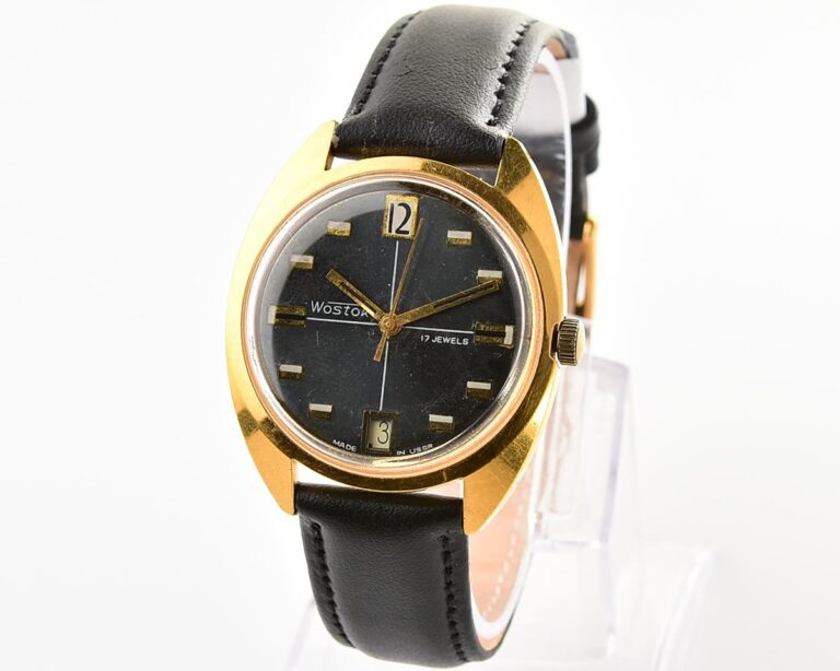Soviet Wostok (Vostok) mechanical gold-plated wristwatch