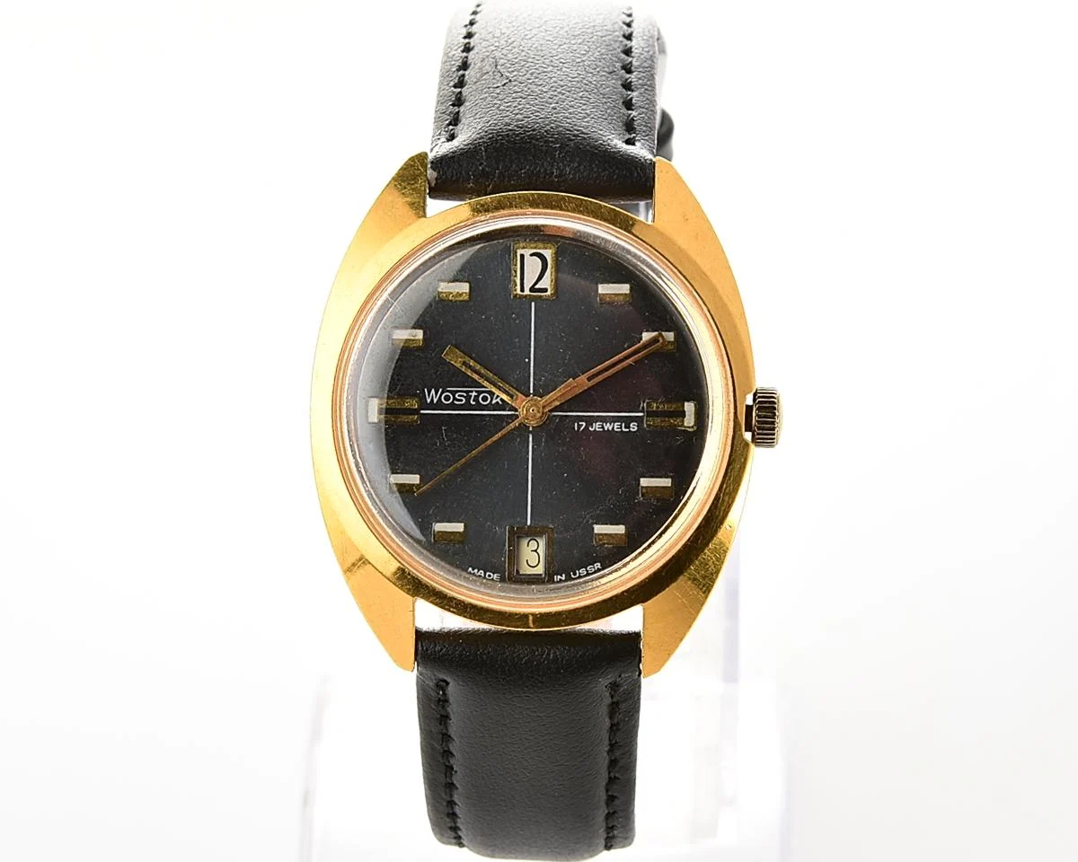 Soviet Wostok (Vostok) mechanical gold-plated wristwatch