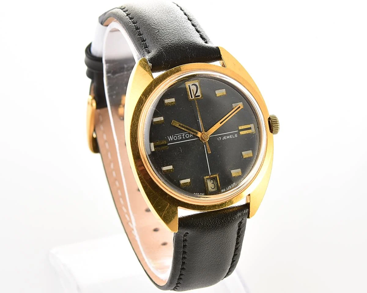 Soviet Wostok (Vostok) mechanical gold-plated wristwatch