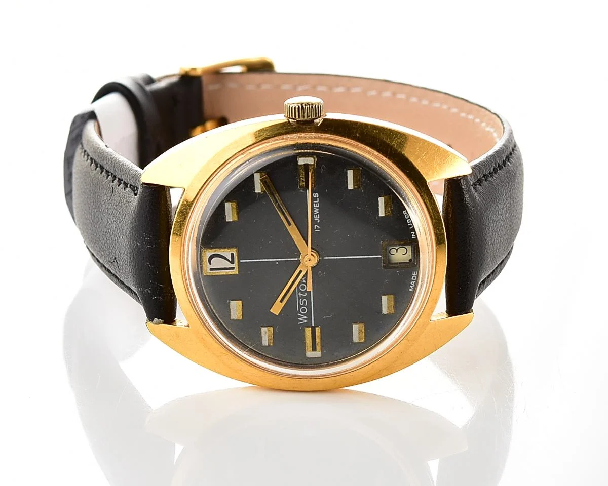 Soviet Wostok (Vostok) mechanical gold-plated wristwatch