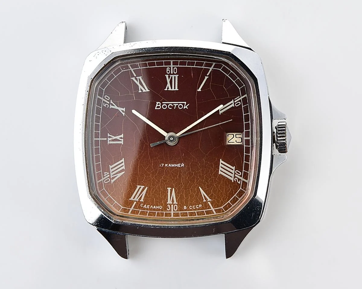Large Soviet Wostok (Vostok) mechanical wristwatch