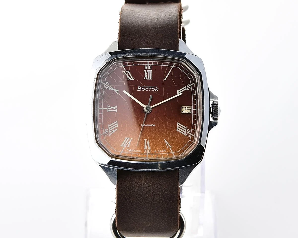 Large Soviet Wostok (Vostok) mechanical wristwatch