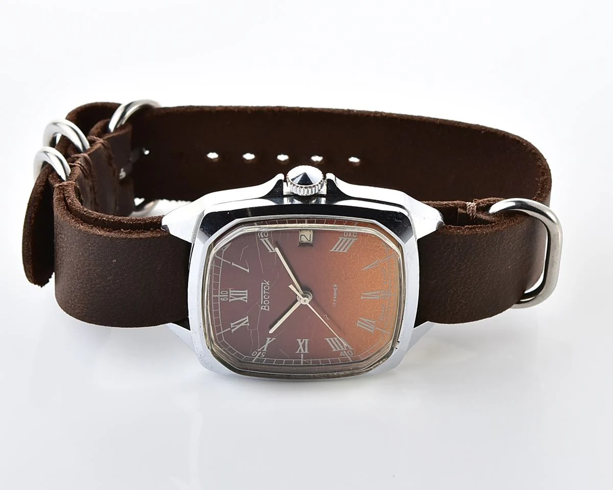 Large Soviet Wostok (Vostok) mechanical wristwatch