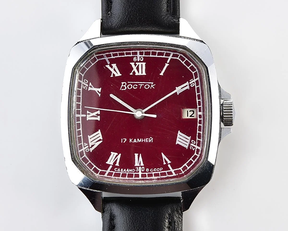 Large Soviet Wostok (Vostok) mechanical wristwatch