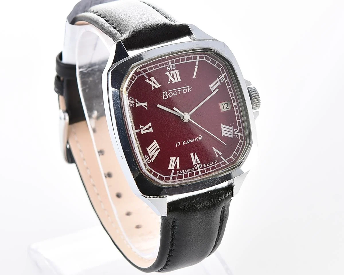 Large Soviet Wostok (Vostok) mechanical wristwatch