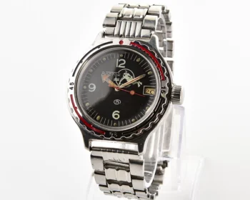 Vostok Amphibia Diver wristwatch (Scuba Dude), with vintage stainless steel bracelet