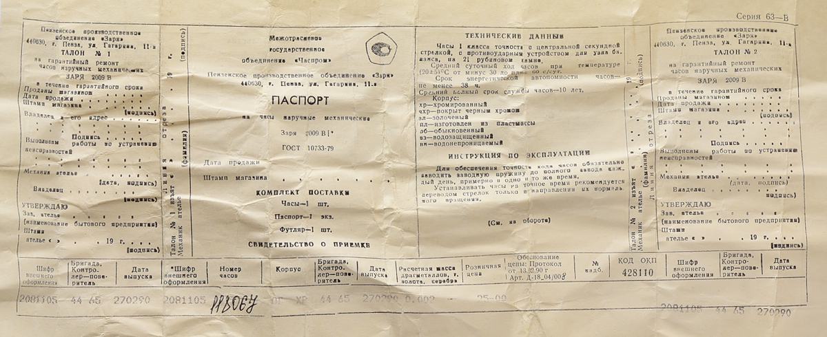TIME CAPSULE: ZARIA Rus' CCCP soviet mechanical watch – New Old Stock(NOS)!