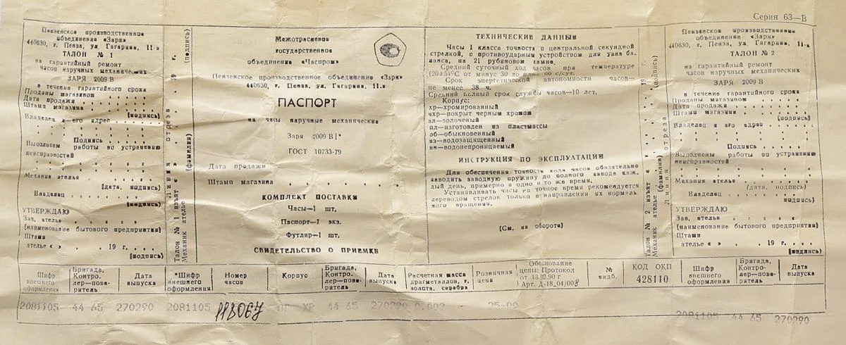 TIME CAPSULE: Zaria Rus' CCCP Soviet mechanical watch – New Old Stock (NOS)!
