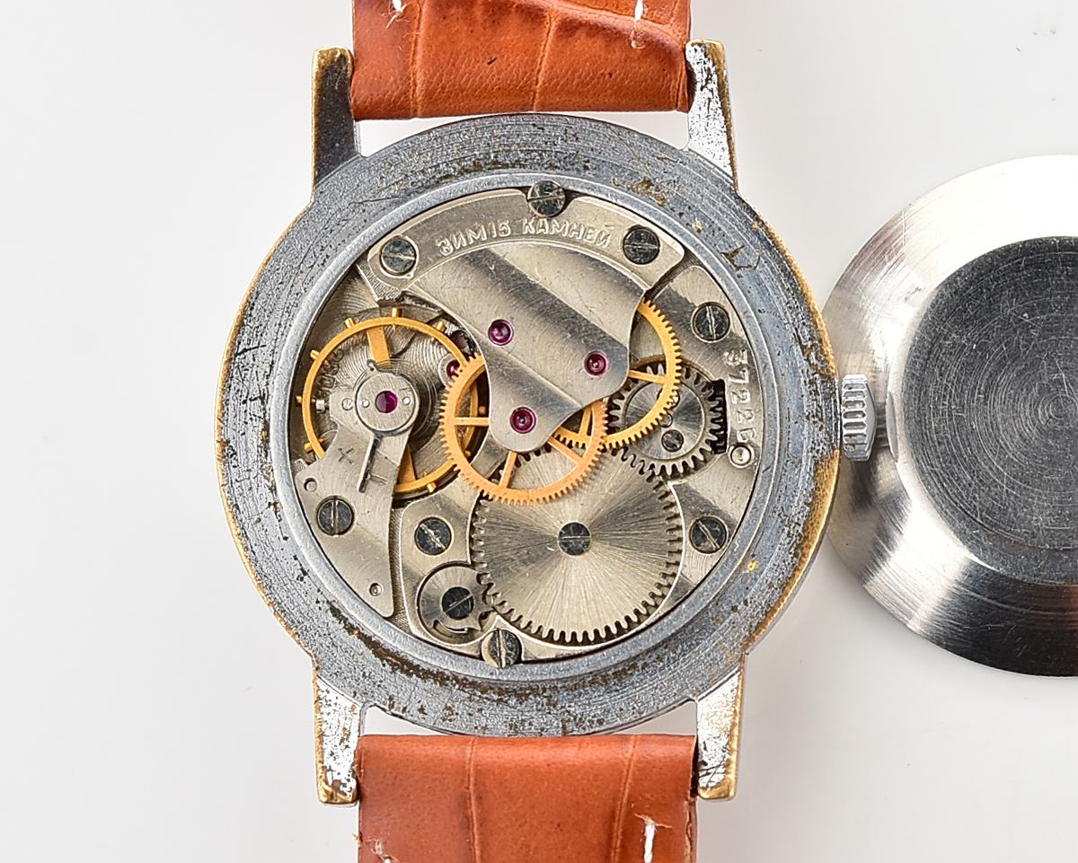 Vintage soviet mechanical ZiM watch with central second hand