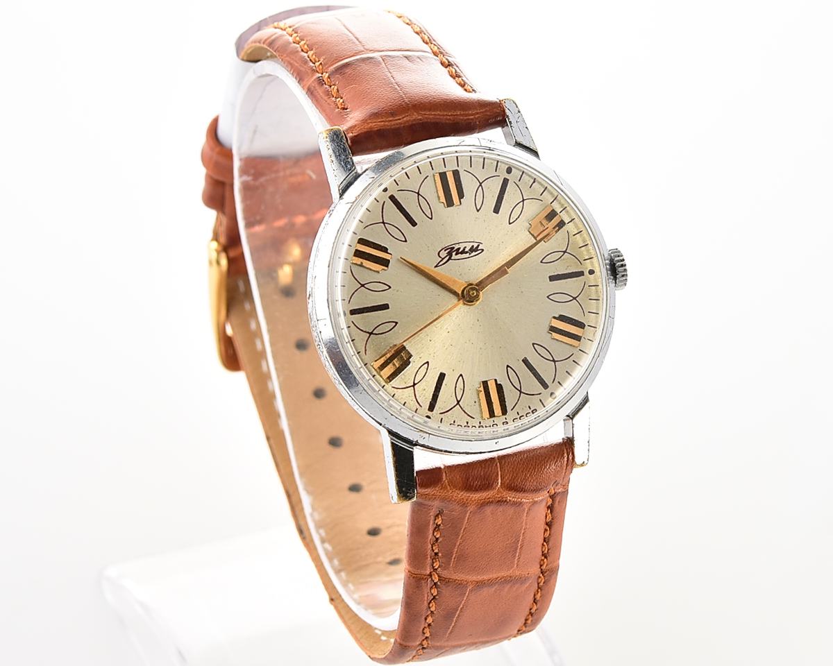 Vintage soviet mechanical ZiM watch with central second hand