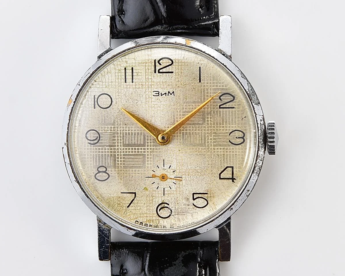 ZiM vintage Soviet mechanical watch with unusual dial