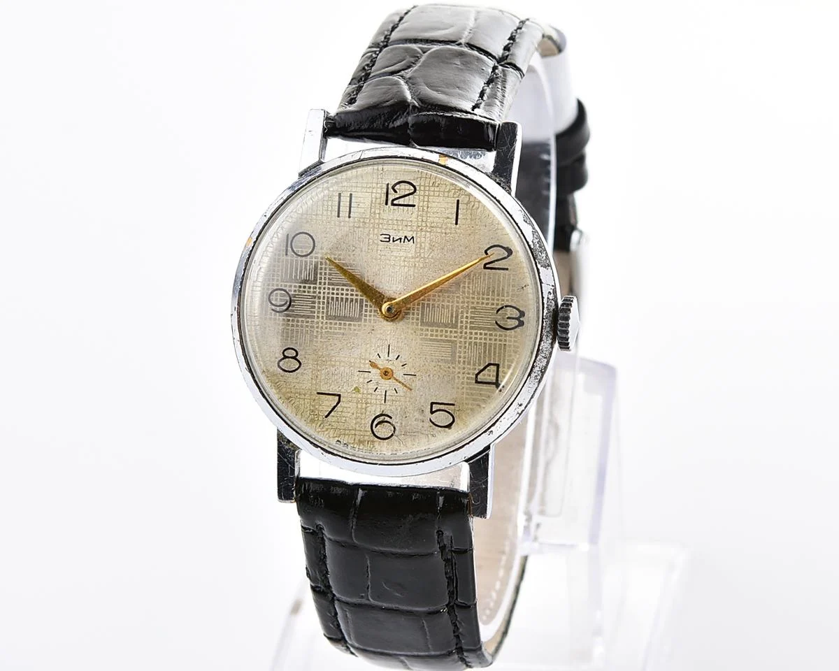 ZiM vintage Soviet mechanical watch with unusual dial