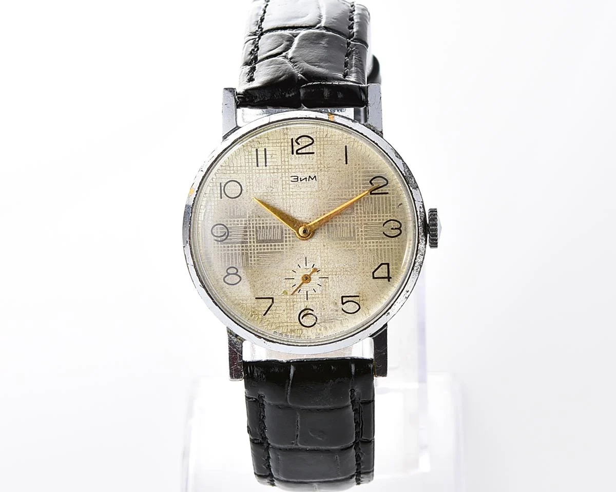 ZiM vintage Soviet mechanical watch with unusual dial