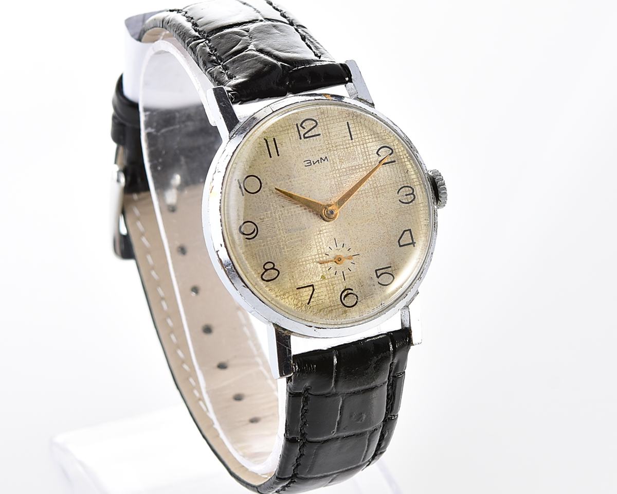 ZiM vintage soviet mechanical watch with unusual dial
