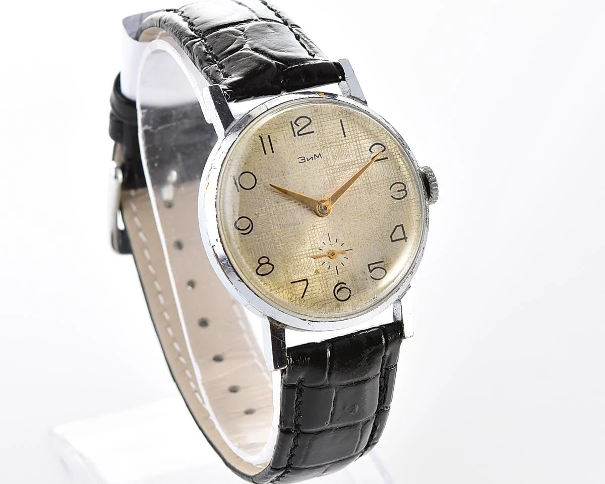 ZiM vintage Soviet mechanical watch with unusual dial