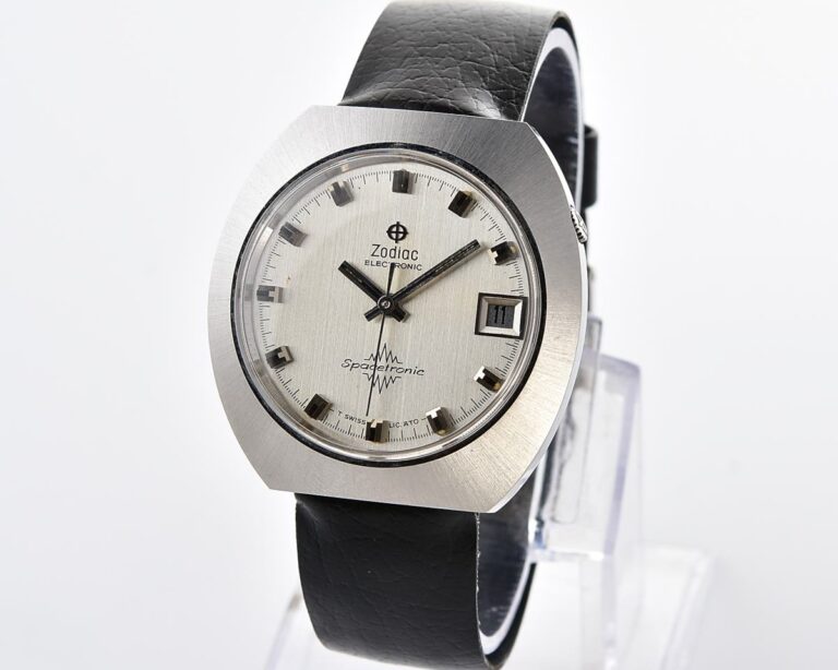 Retro-Futuristic Zodiac Electronic Spacetronic - vintage Swiss Dynotron with transparent back from 1960s!