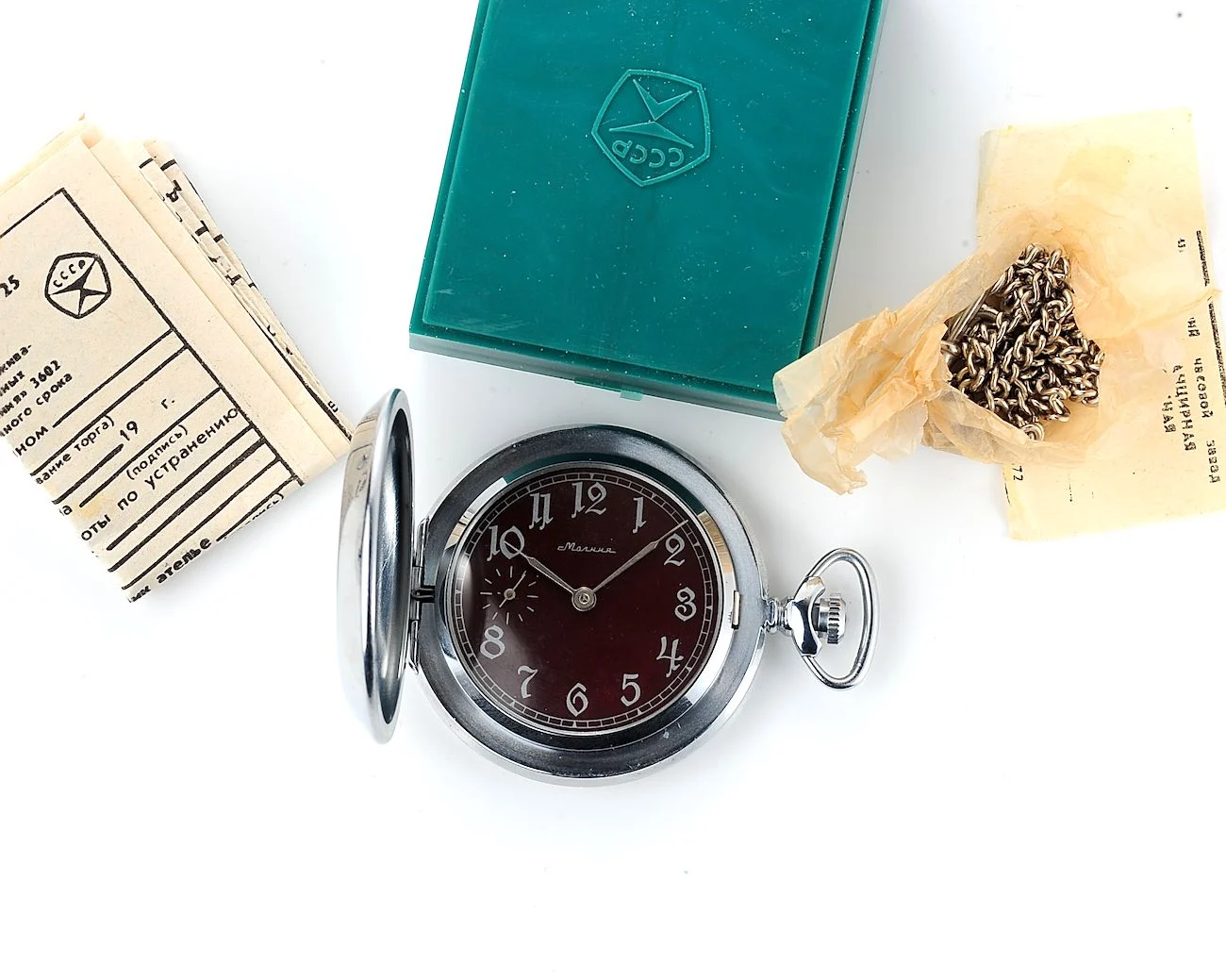 TIME CAPSULE: Molnija pocket watch – Great Patriotic War ☭☭☭, New Old Stock!