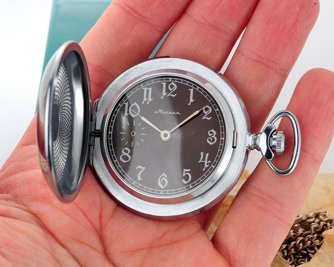 TIME CAPSULE: Molnija pocket watch – Great Patriotic War ☭☭☭, New Old Stock!