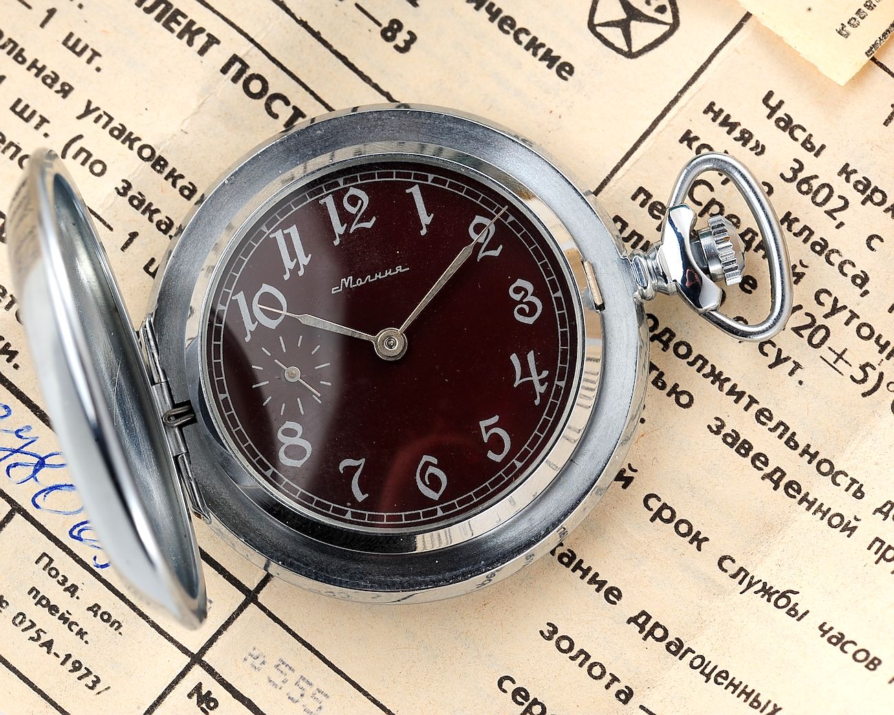 TIME CAPSULE: Molnija pocket watch – Great Patriotic War ☭☭☭, New Old Stock!