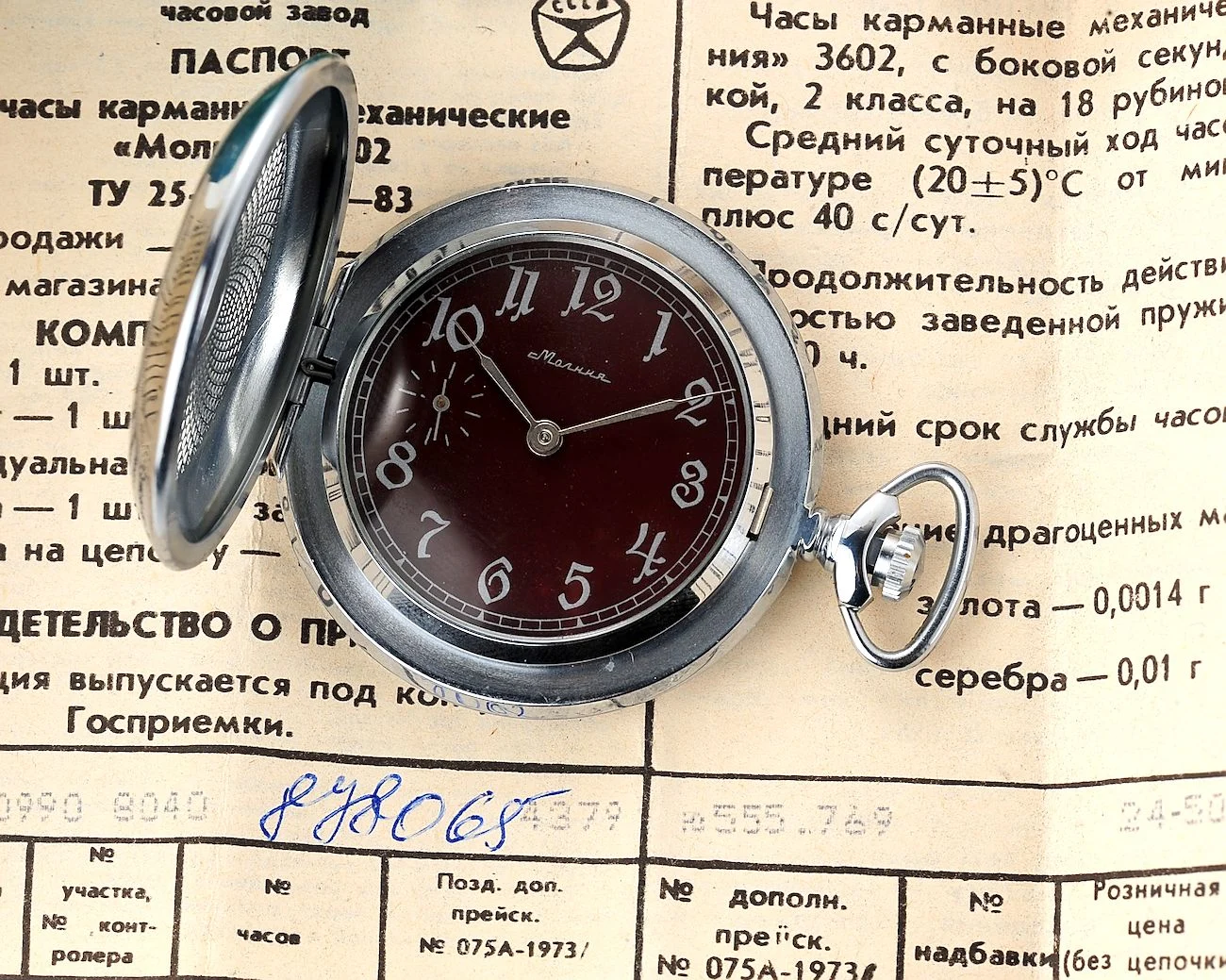 TIME CAPSULE: Molnija pocket watch – Great Patriotic War ☭☭☭, New Old Stock!