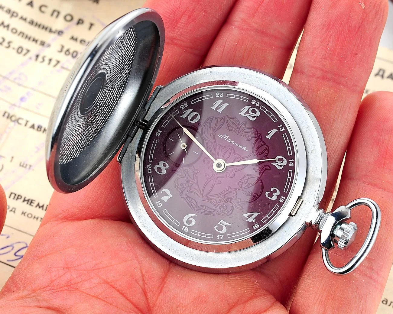 TIME CAPSULE: Soviet Molnija mechanical pocket watch - New Old Stock (NOS)!