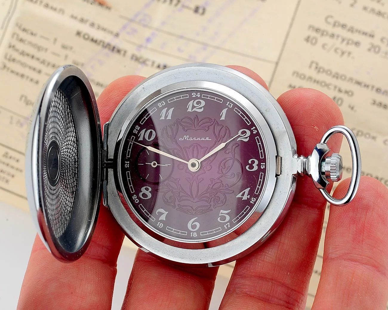 TIME CAPSULE: Soviet Molnija mechanical pocket watch - New Old Stock (NOS)!