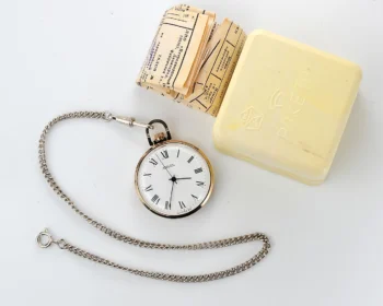 TIME CAPSULE: Vintage Soviet Raketa open face Soviet pocket watch, New Old Stock (NOS)!