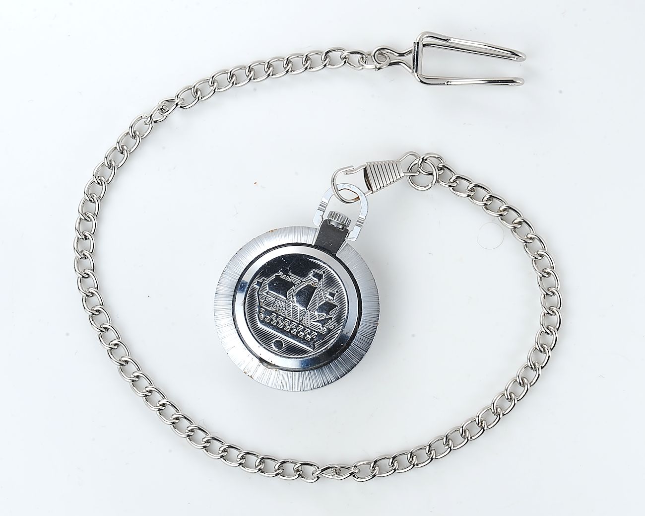 Mechanical RAKETA soviet pocket (or pendant) watch with arabic numerals