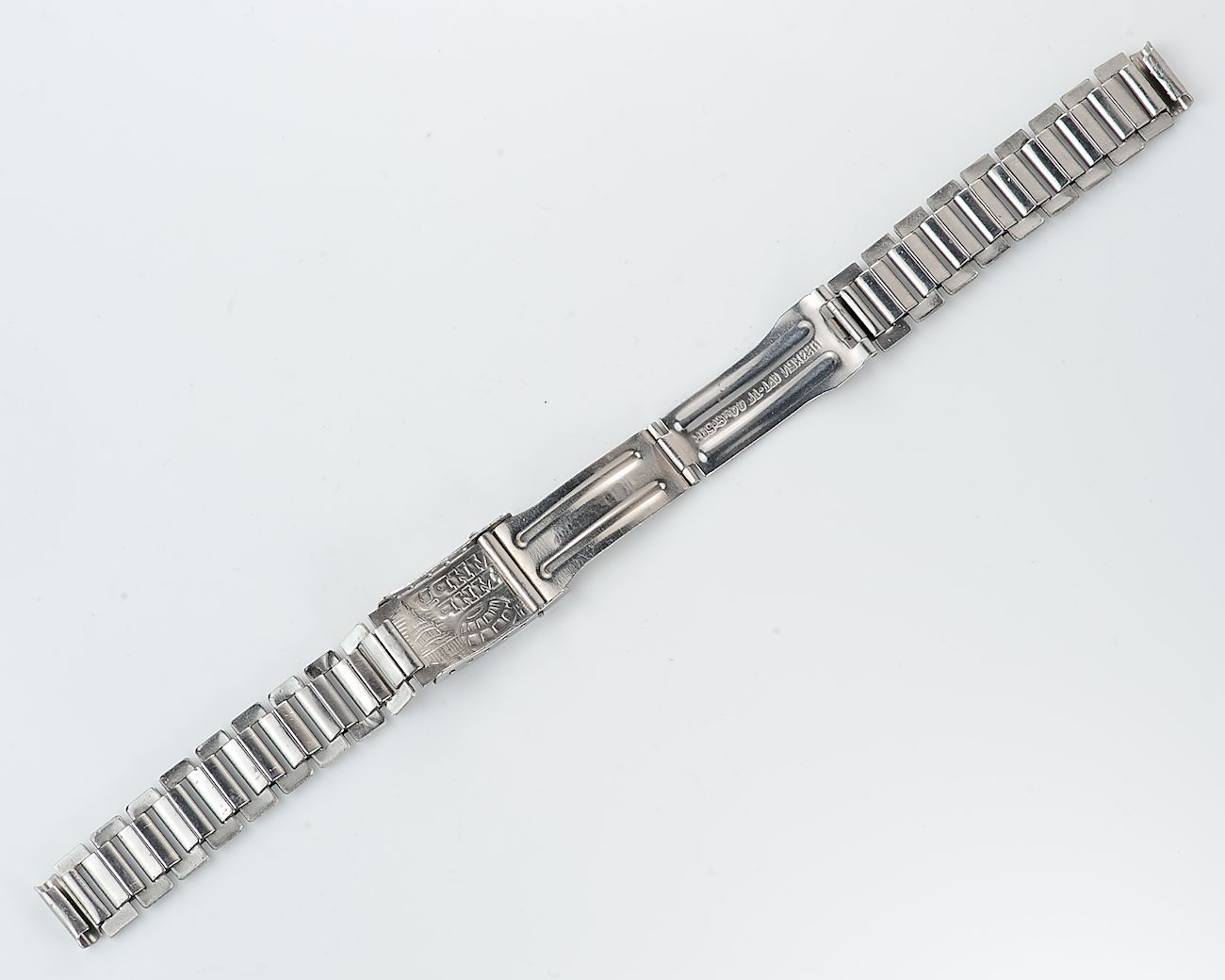 Vintage soviet ornate stainless steel 14mm watch bracelet - USSR & USA PEACE TO THE WORLD!