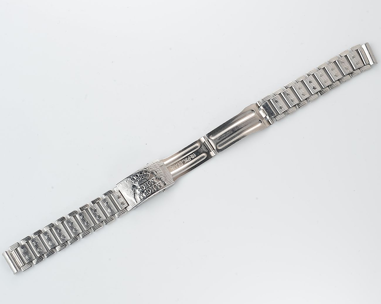 Vintage soviet ornate stainless steel 14mm watch bracelet - USSR & USA PEACE TO THE WORLD!
