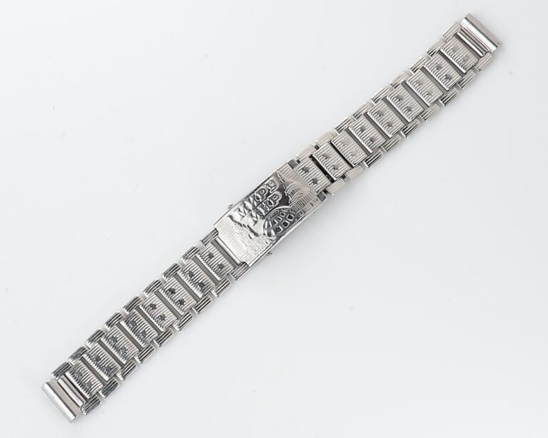 Vintage soviet ornate stainless steel 14mm watch bracelet - USSR & USA PEACE TO THE WORLD!