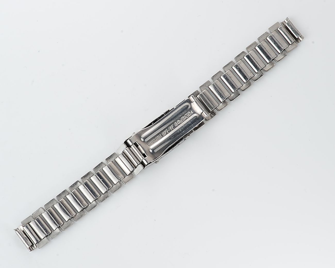 Vintage soviet ornate stainless steel 14mm watch bracelet - USSR & USA PEACE TO THE WORLD!