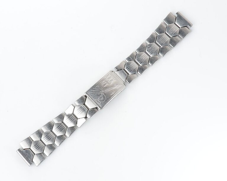 Vintage 16mm stainless steel watch bracelet - 30th anniversary of man in space
