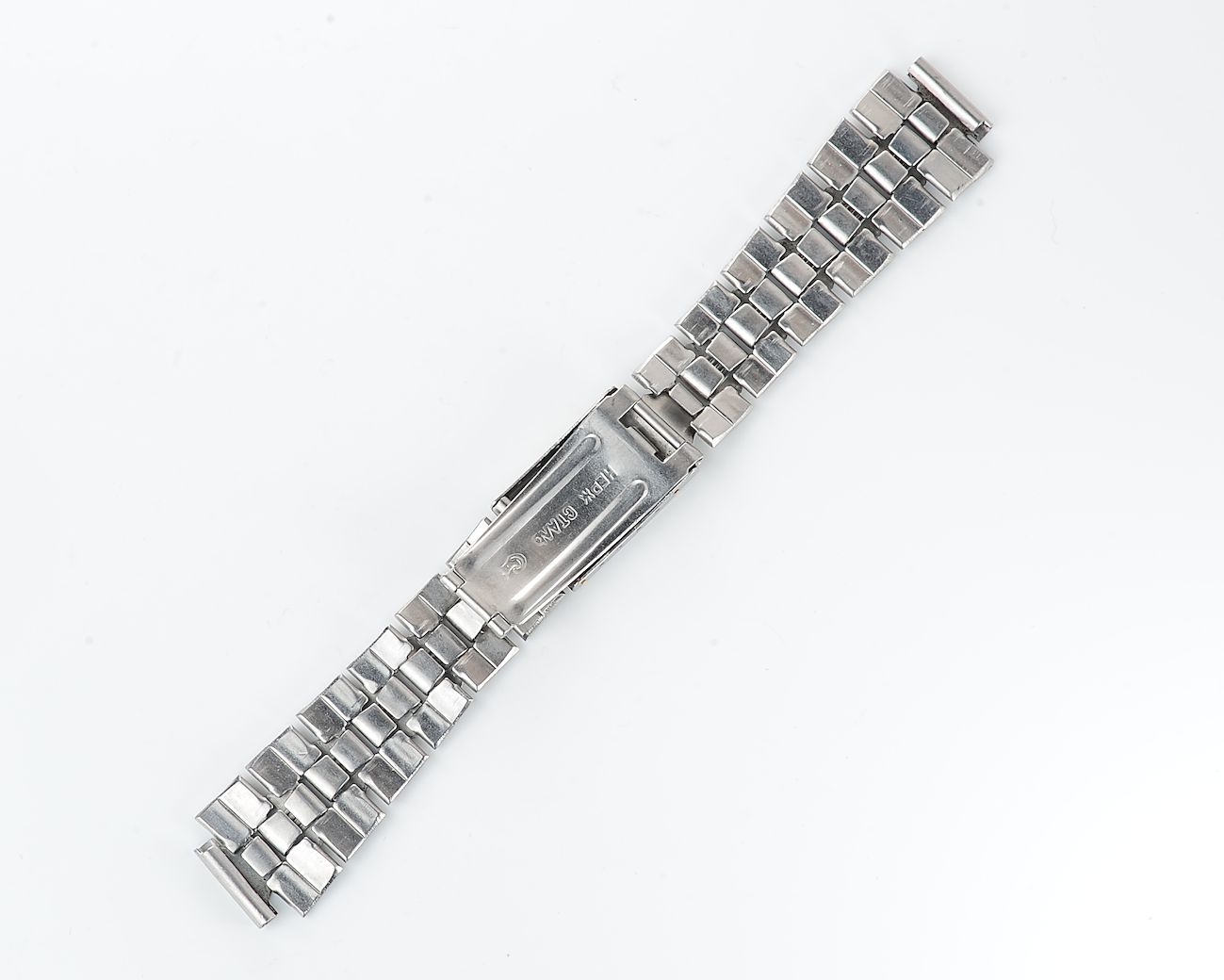 Vintage 16mm stainless steel watch bracelet - 30th anniversary of man in space