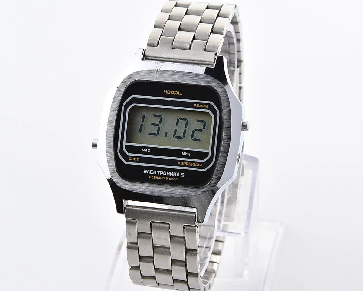 Vintage USSR digital watch Electronika 5