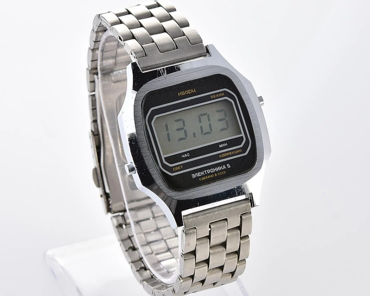 Vintage USSR digital watch Electronika 5