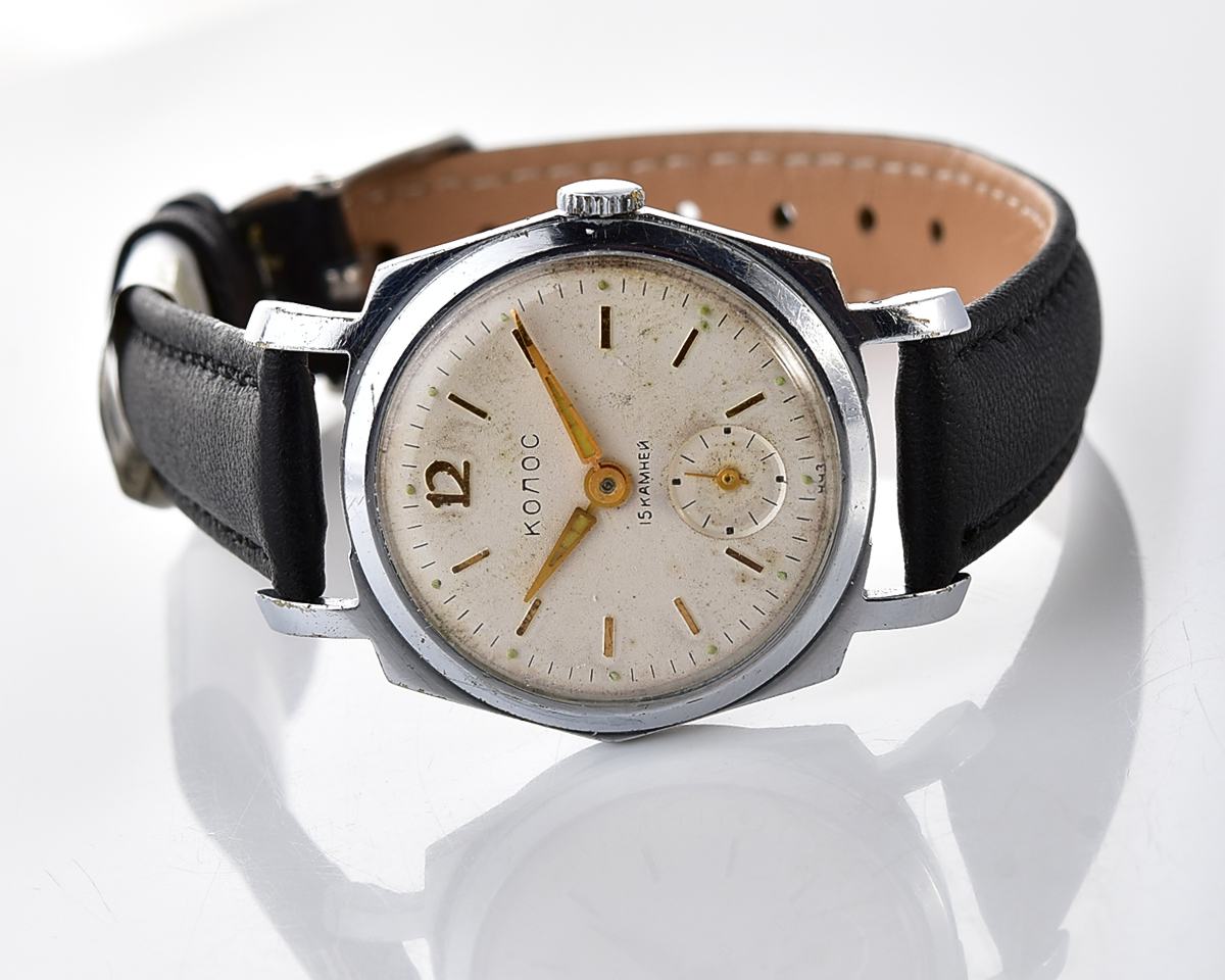 Vintage soviet KOLOS mechanical wristwatch from the 1950s